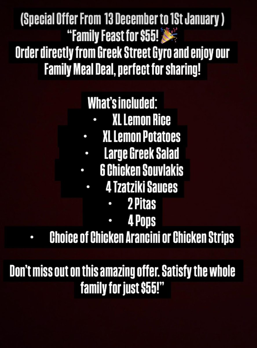Menu - Greek Street Gyro photo 2