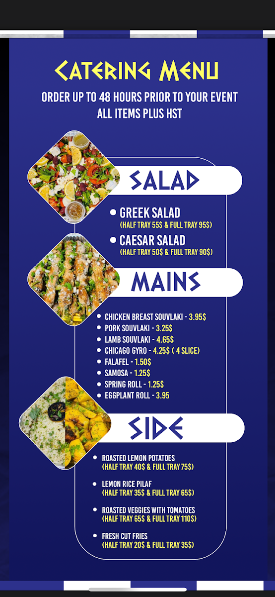 Menu - Greek Street Gyro photo 8